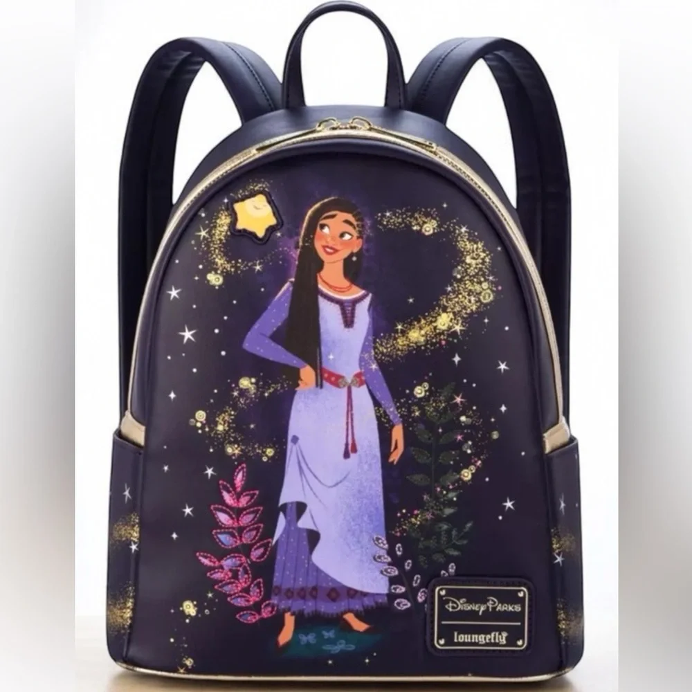 Disney Parks Loungefly Wish Movie Backpack Asha And Star New